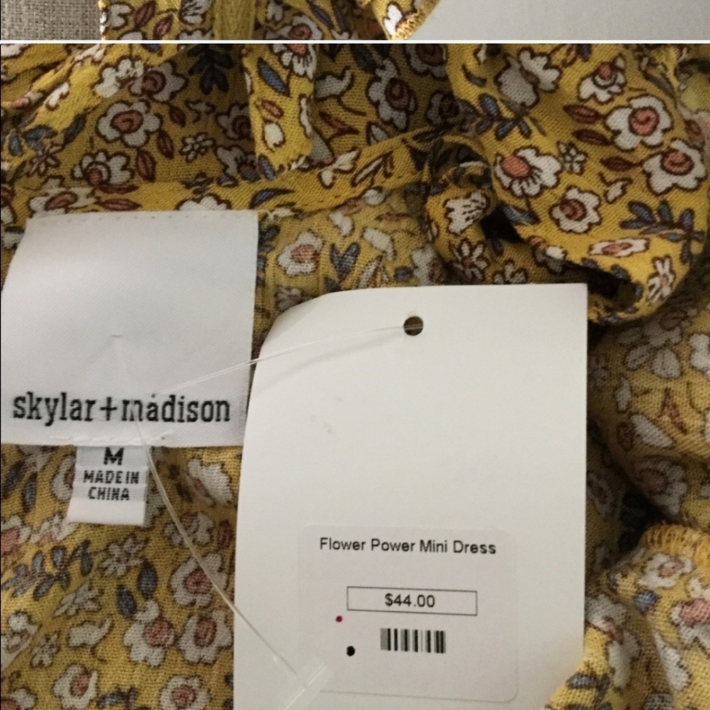 NWT Sz M yellow dress - Picture 3 of 4